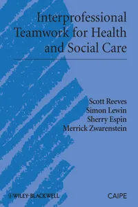 Interprofessional Teamwork for Health and Social Care_cover