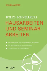 Wiley-Schnellkurs Hausarbeiten und Seminararbeiten_cover