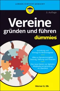 Vereine gründen und führen für Dummies_cover