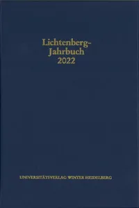 Lichtenberg-Jahrbuch 2022_cover